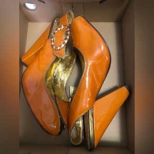 Sexy leather heels size 7